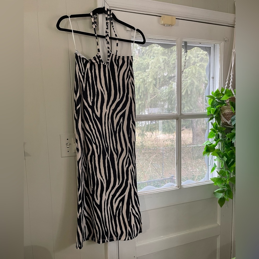 Princess Polly Zebra Halter top dress